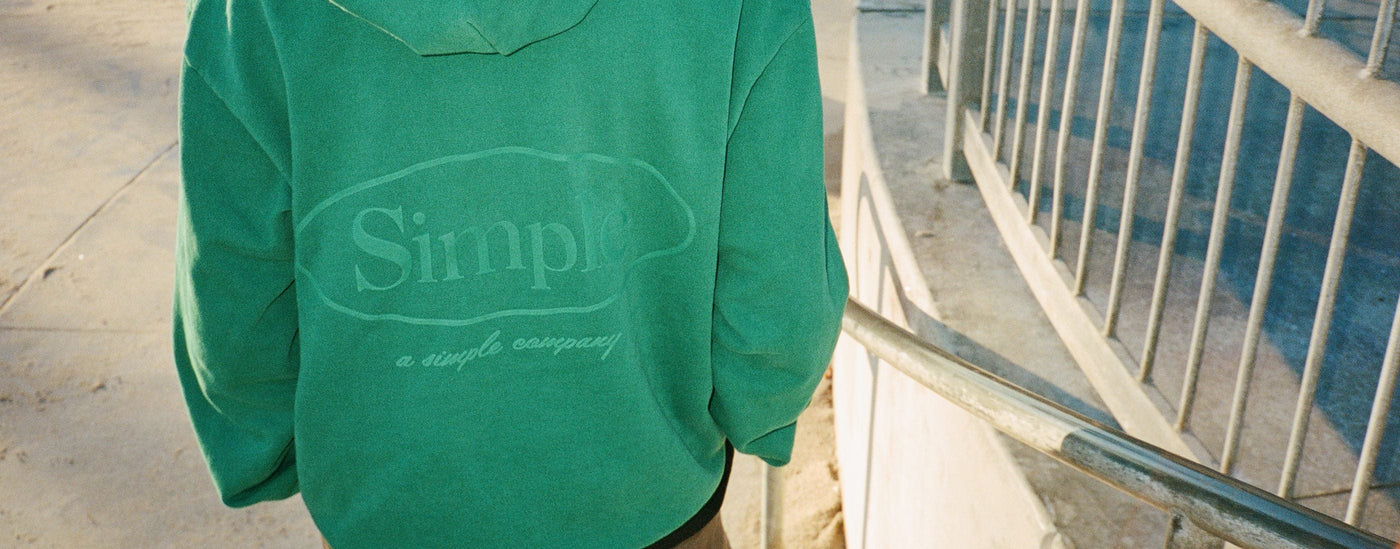 Simple green oval sweatshirt